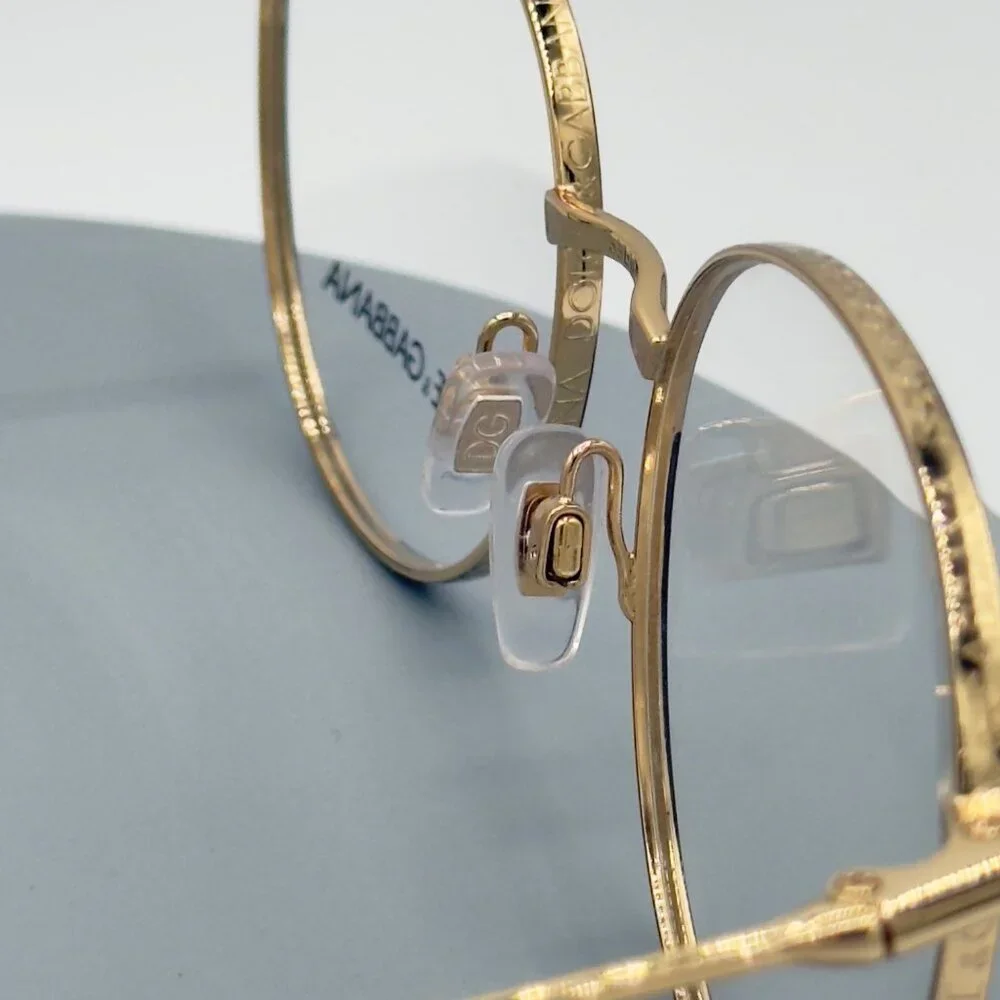 Dolce & Gabbana Eyeglasses Frames DG1334 Gold Black Wire Frame 53-18-140